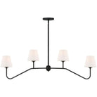 Crystorama - KEE-A3004-BF - Four Light Chandelier - Keenan - Black Forged