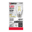 Satco Products S12406 8.2A15/CL/LED/E26/930/120V