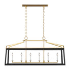Visual Comfort Studio Canada - CC1586MBKBBS - Six Light Linear Lantern - Carlow - Midnight Black