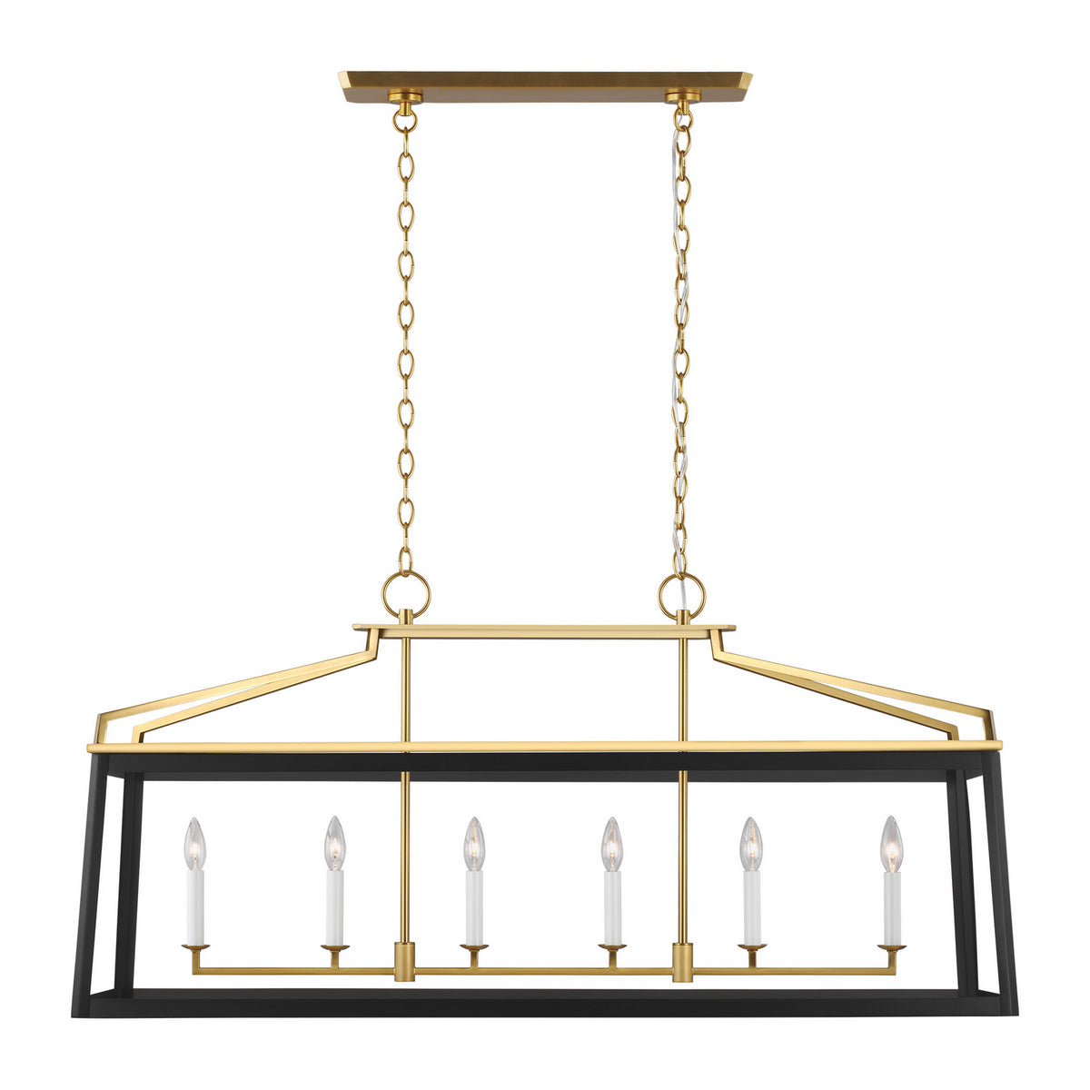 Visual Comfort Studio Canada - CC1586MBKBBS - Six Light Linear Lantern - Carlow - Midnight Black
