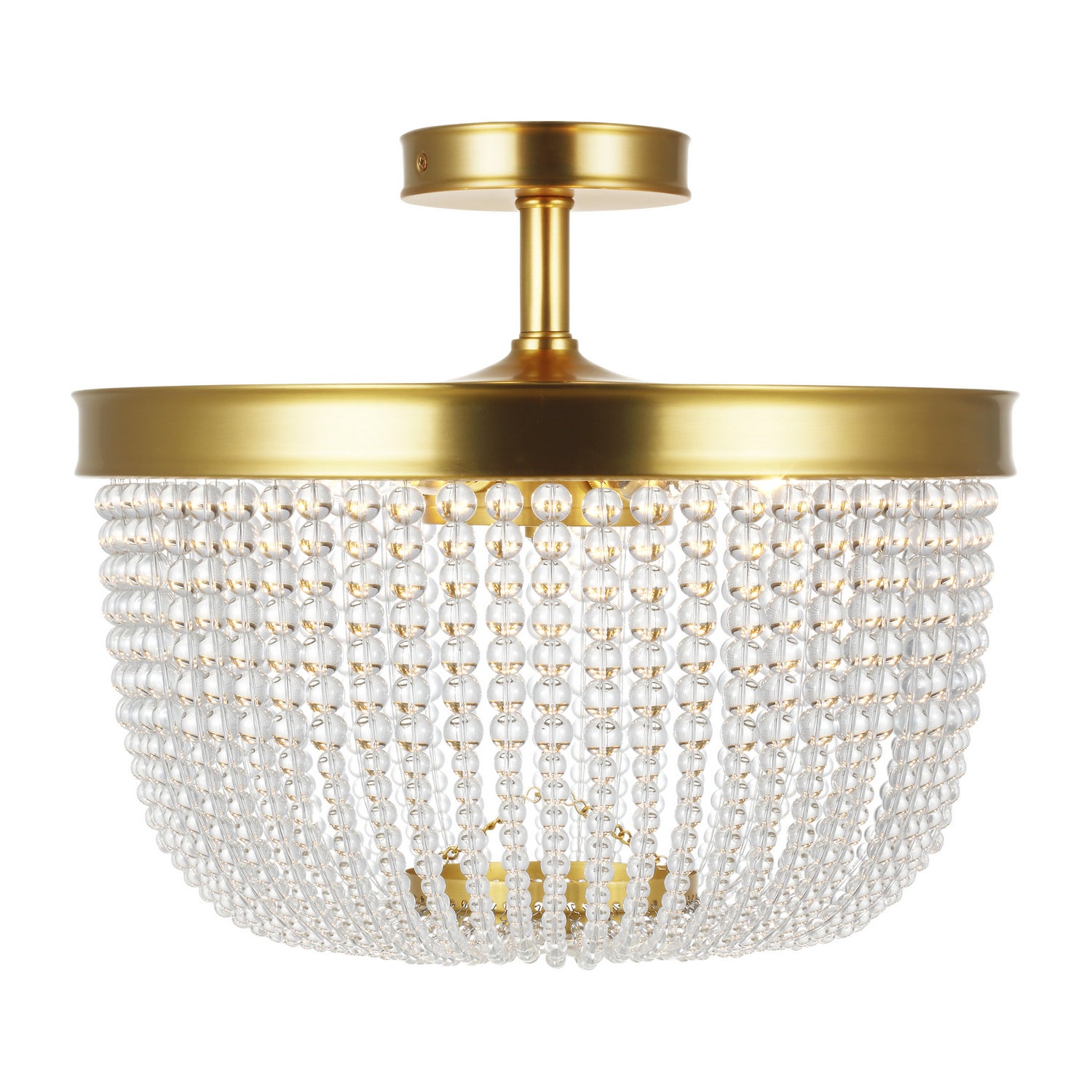 Visual Comfort Studio Canada - CF1076BBS - Six Light Semi Flush Mount - Summerhill - Burnished Brass