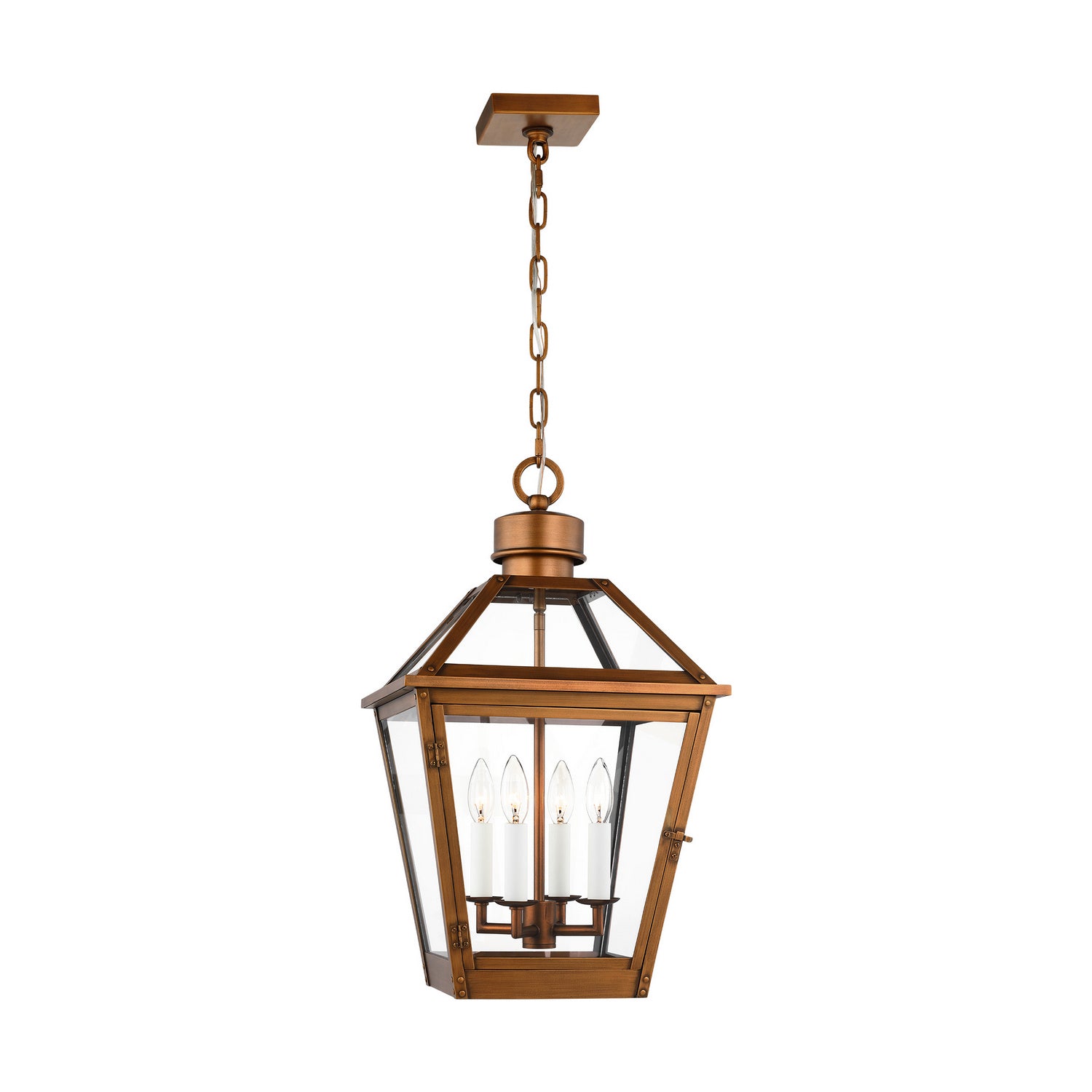 Visual Comfort Studio Canada - CO1424NCP - Four Light Pendant - Hyannis - Natural Copper