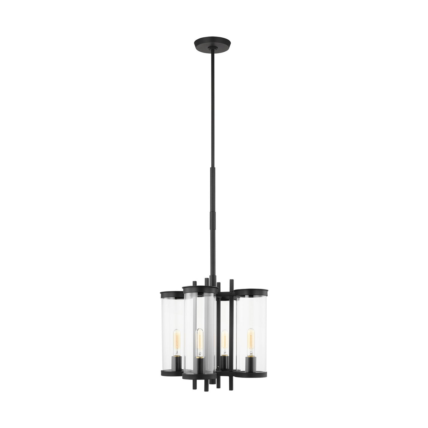 Visual Comfort Studio Canada - CO1334TXB - Four Light Outdoor Chandelier - Eastham - Textured Black