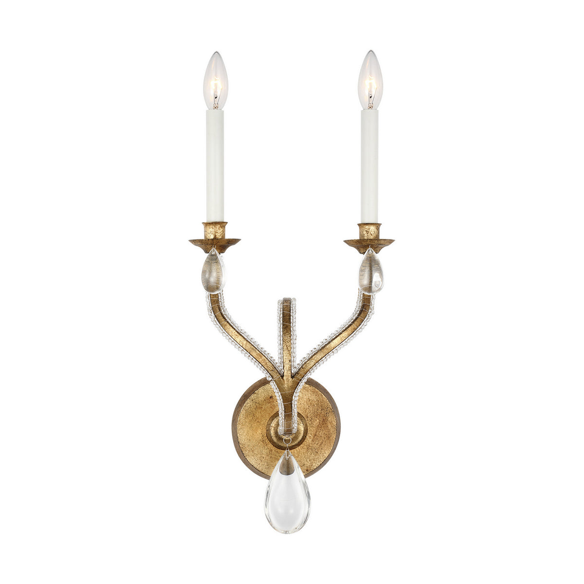 Visual Comfort Studio Canada - CW1252ADB - Two Light Wall Sconce - Kinsale - Antique Gild