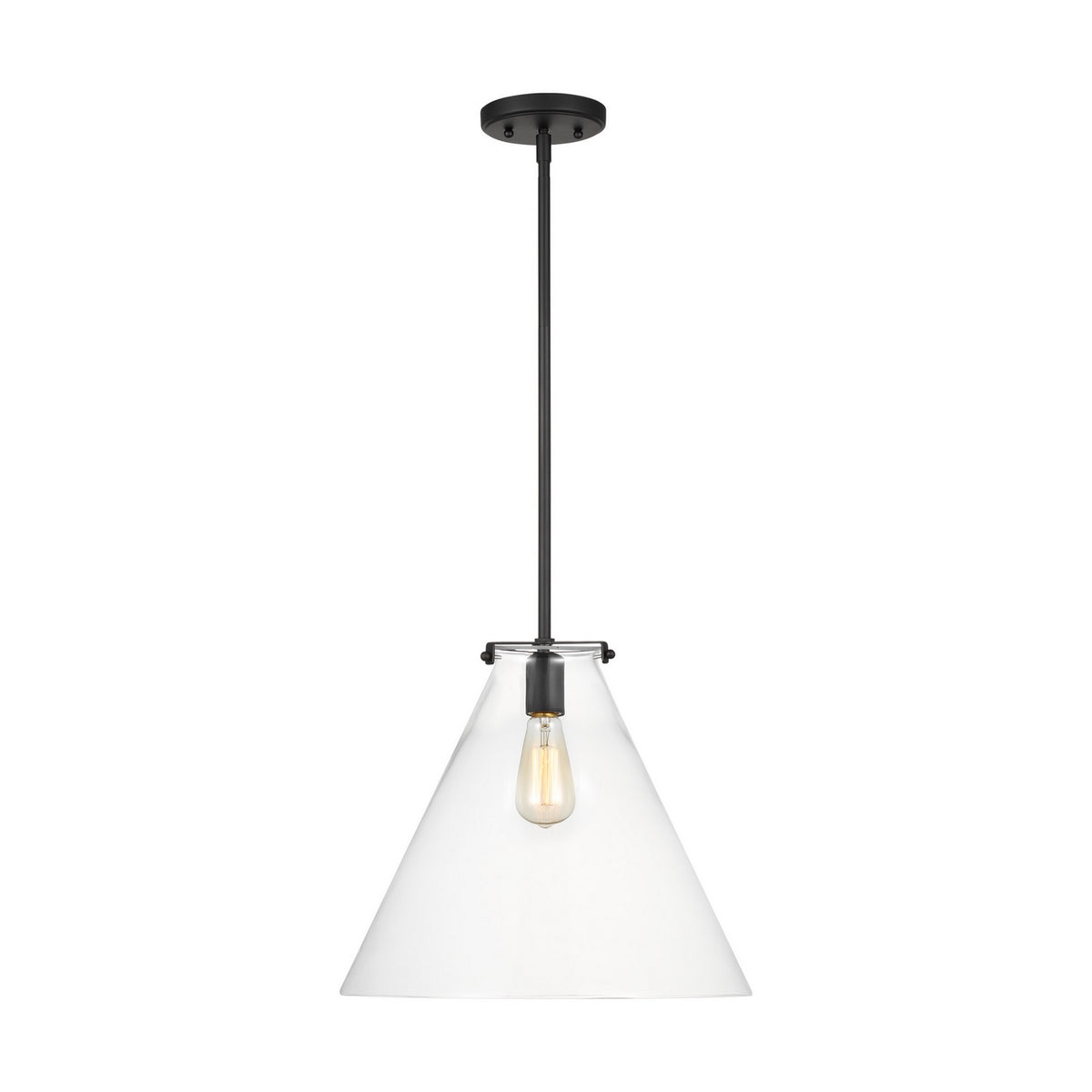 Visual Comfort Studio Canada - 6592101-112 - One Light Pendant - Kate - Midnight Black