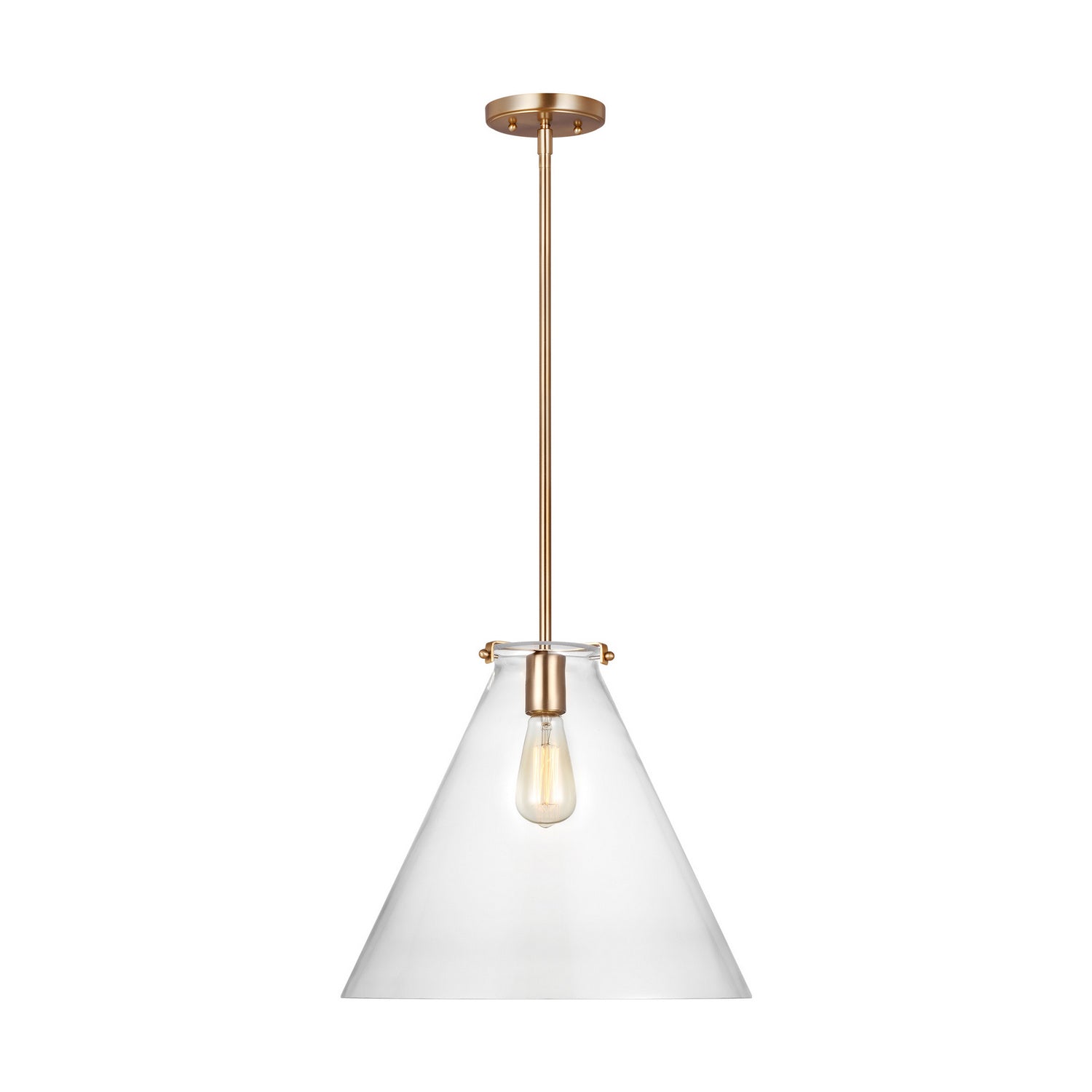 Visual Comfort Studio Canada - 6592101-848 - One Light Pendant - Kate - Satin Brass