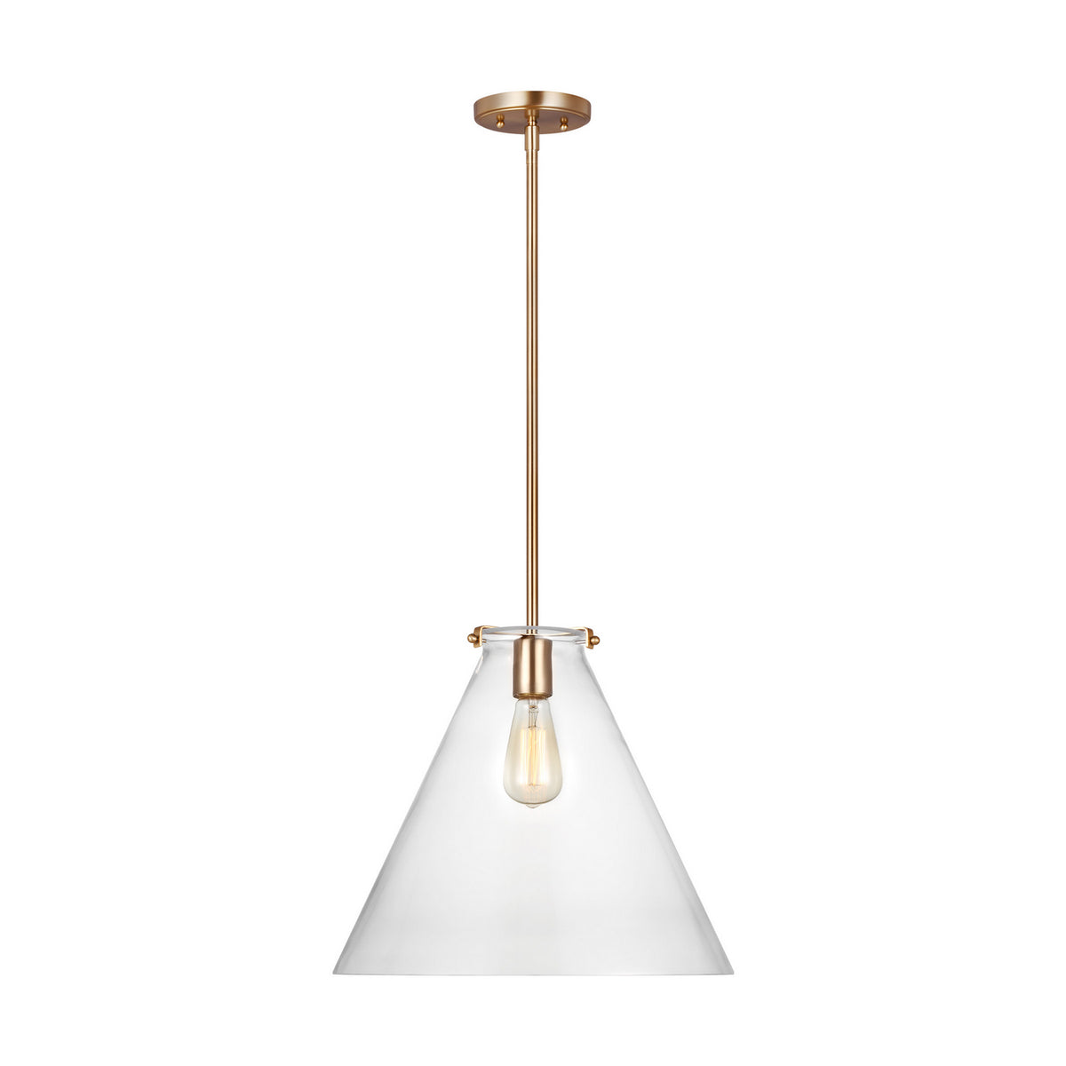 Visual Comfort Studio Canada - 6592101-848 - One Light Pendant - Kate - Satin Brass
