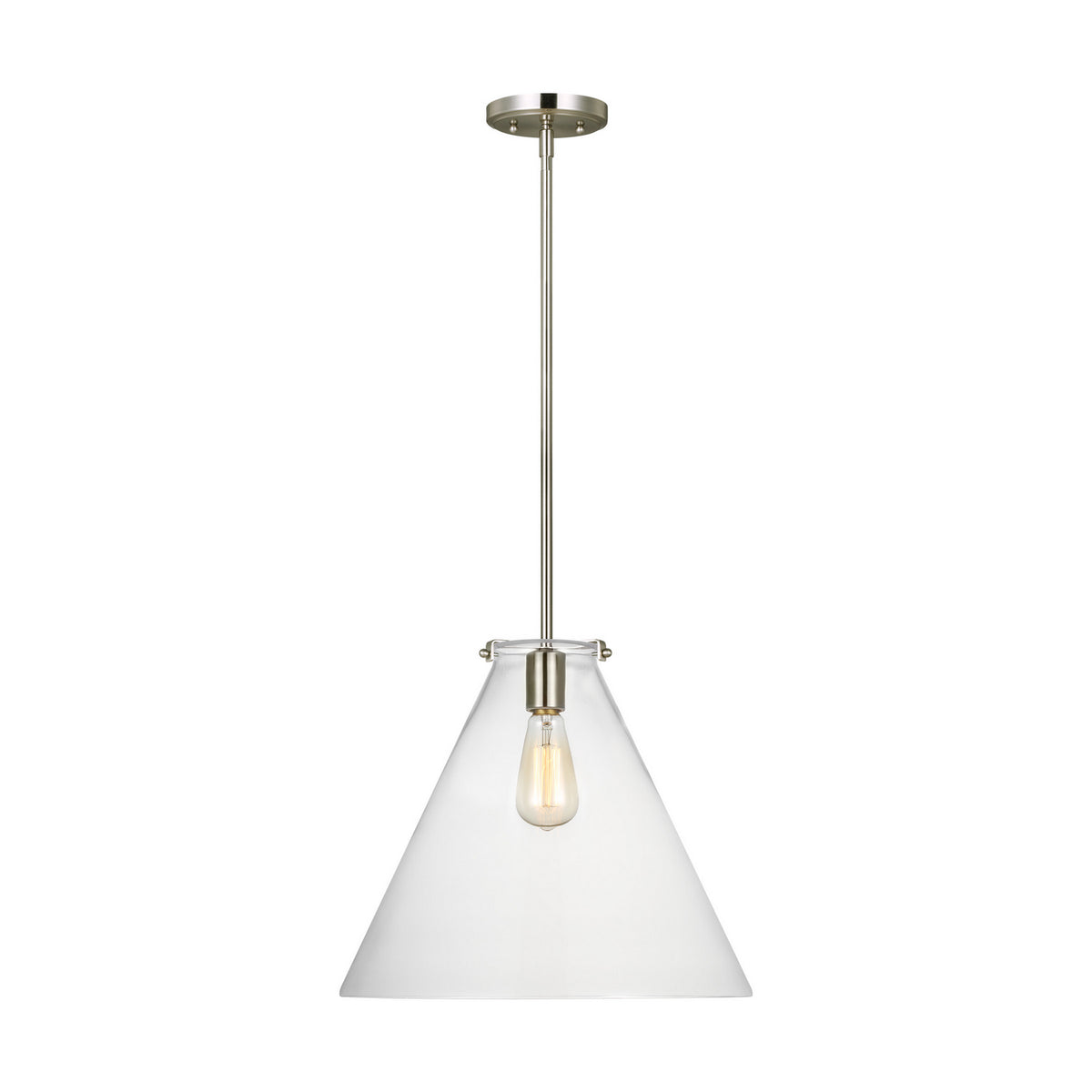 Visual Comfort Studio Canada - 6592101-962 - One Light Pendant - Kate - Brushed Nickel