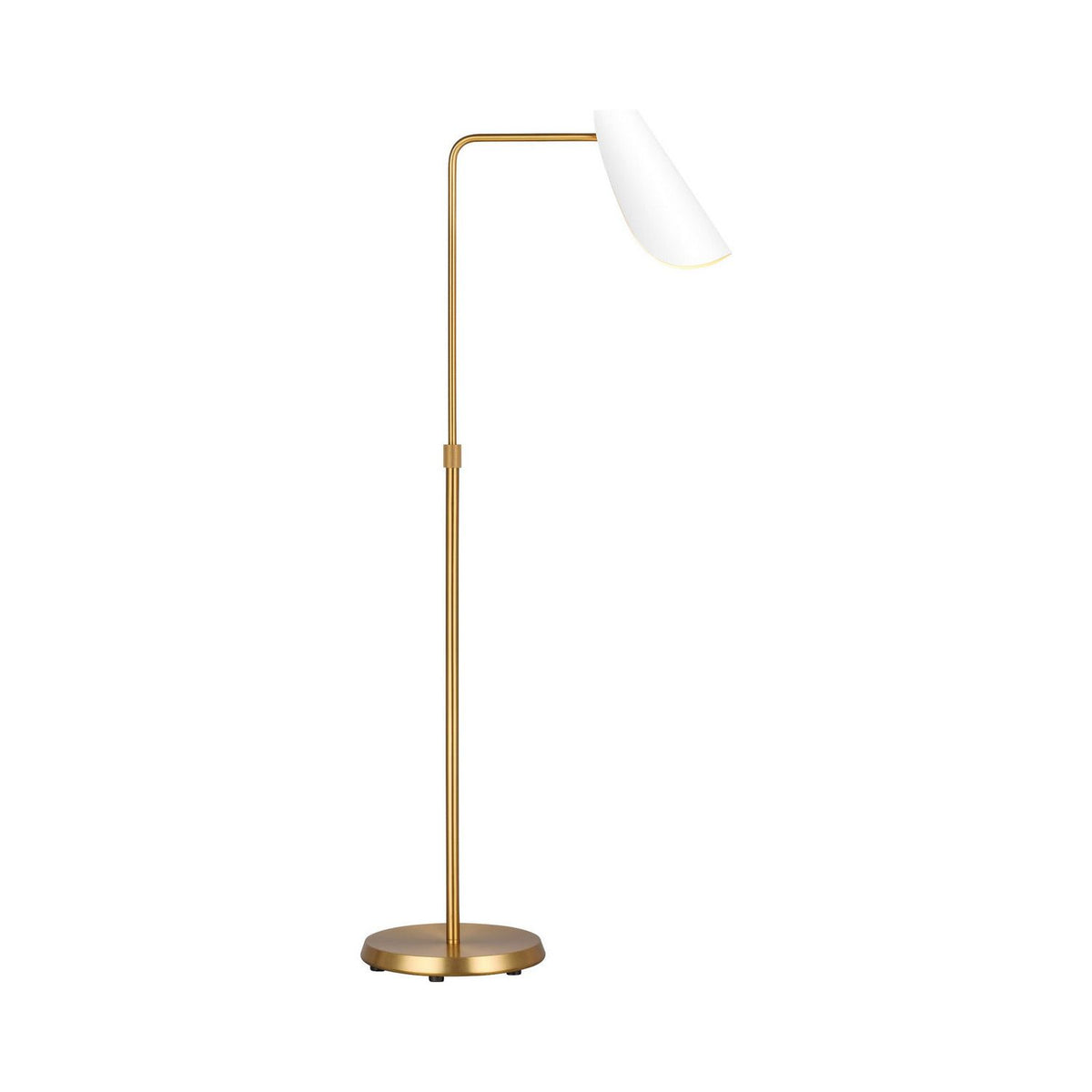Visual Comfort Studio Canada - AET1001BBSMWT1 - One Light Floor Lamp - Tresa - Matte White and Burnished Brass