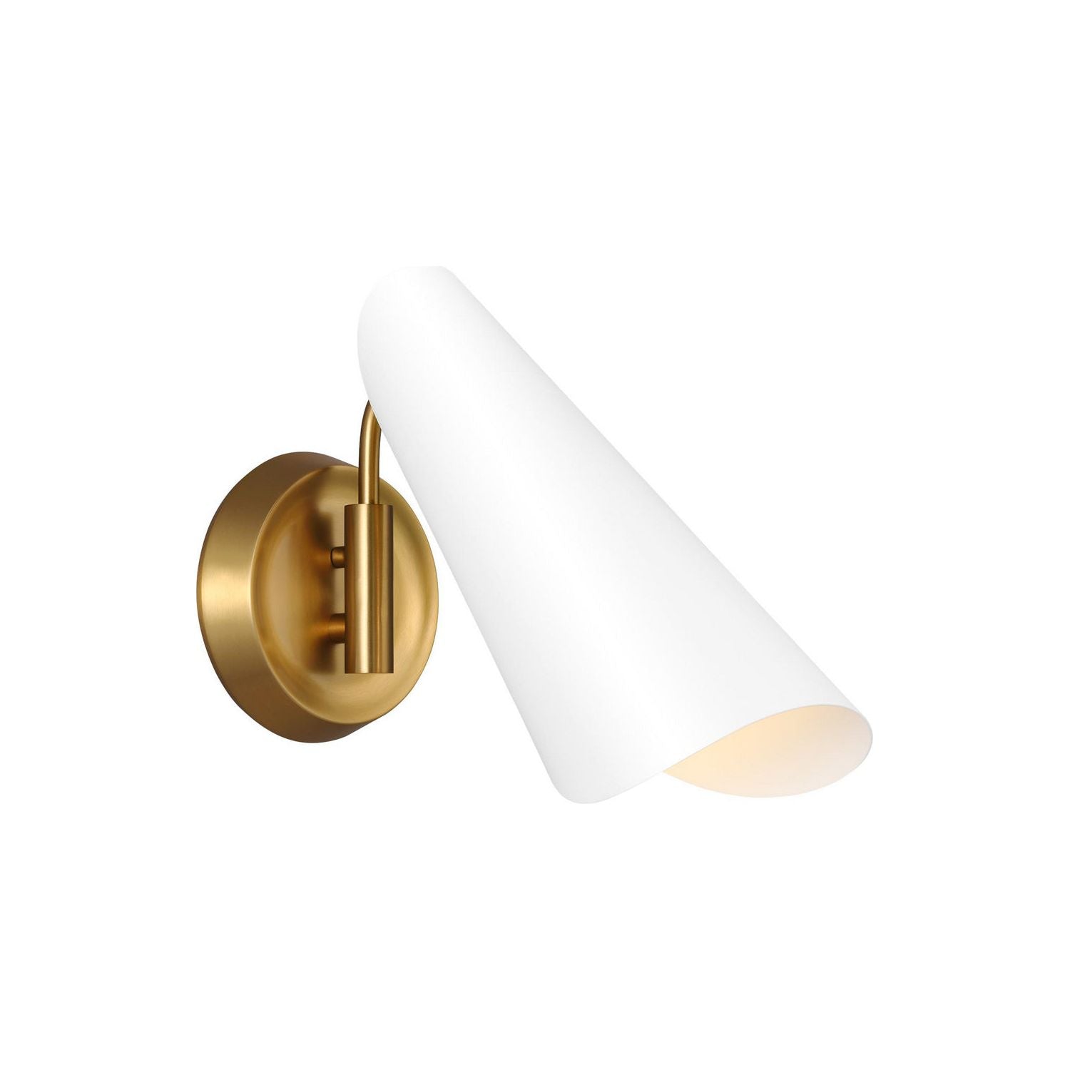 Visual Comfort Studio Canada - AEW1001BBSMWT - One Light Wall Sconce - Tresa - Matte White and Burnished Brass