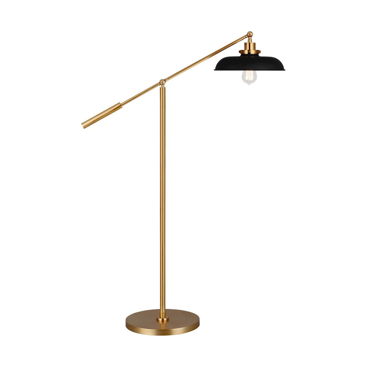 Visual Comfort Studio Canada - CT1141MBKBBS1 - One Light Floor Lamp - Wellfleet - Midnight Black and Burnished Brass