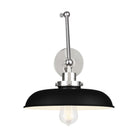 Visual Comfort Studio Canada - CW1171MBKPN - One Light Wall Sconce - Wellfleet - Midnight Black and Polished Nickel