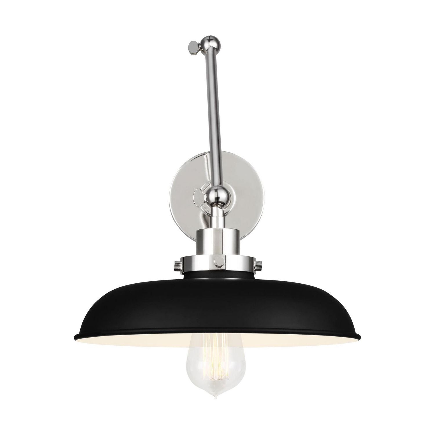Visual Comfort Studio Canada - CW1171MBKBBS - One Light Wall Sconce - Wellfleet - Midnight Black and Burnished Brass