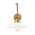 Visual Comfort Studio Canada - CW1171MWTBBS - One Light Wall Sconce - Wellfleet - Matte White and Burnished Brass