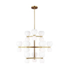 Visual Comfort Studio Canada - KSC10124BBSMG - 24 Light Chandelier - Londyn - Burnished Brass with Milk White Glass