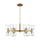 Visual Comfort Studio Canada - KSC10212BBSCG - Six Light Chandelier - Londyn - Burnished Brass with Clear Glass
