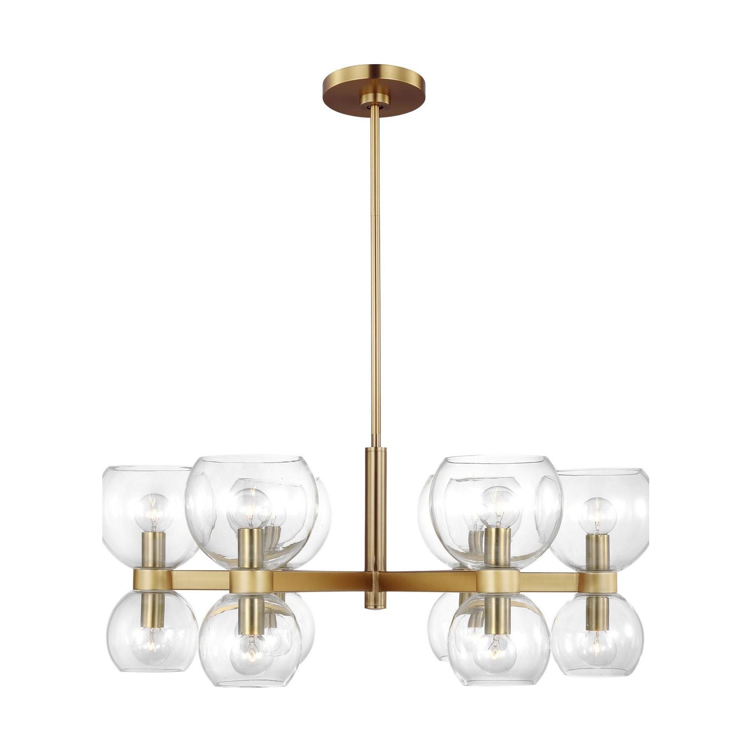 Visual Comfort Studio Canada - KSC10212BBSCG - Six Light Chandelier - Londyn - Burnished Brass with Clear Glass
