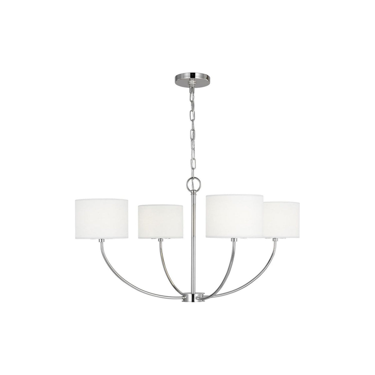 Visual Comfort Studio Canada - KSC1034PN - Four Light Chandelier - Sawyer - Polished Nickel