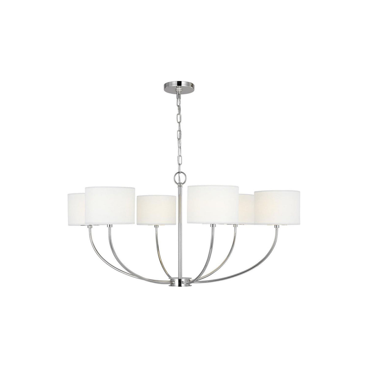 Visual Comfort Studio Canada - KSC1046PN - Six Light Chandelier - Sawyer - Polished Nickel