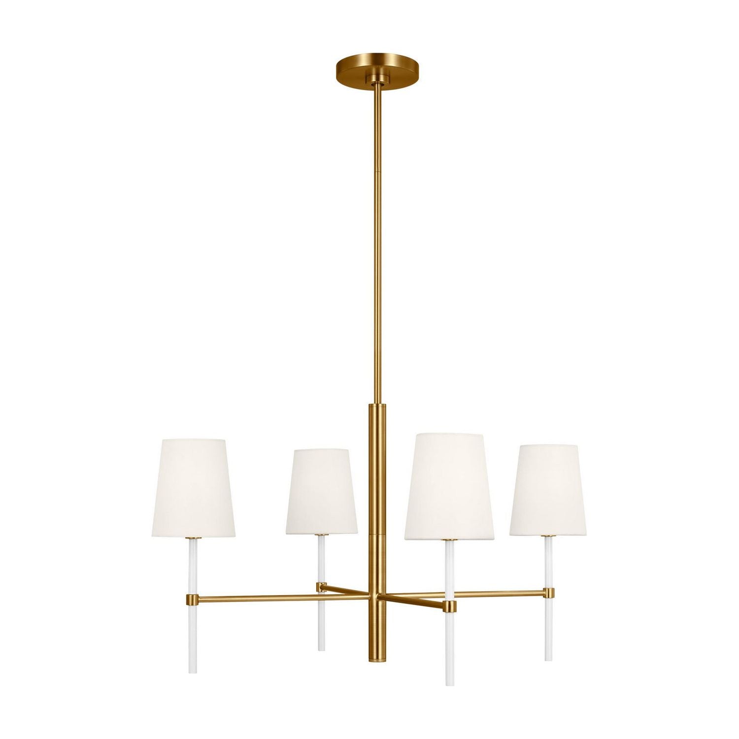 Visual Comfort Studio Canada - KSC1074BBSGW - Four Light Chandelier - Monroe - Burnished Brass