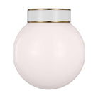 Visual Comfort Studio Canada - KSF1051BBSGW - One Light Flush Mount - Monroe - Burnished Brass