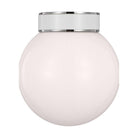 Visual Comfort Studio Canada - KSF1051PNGW - One Light Flush Mount - Monroe - Polished Nickel