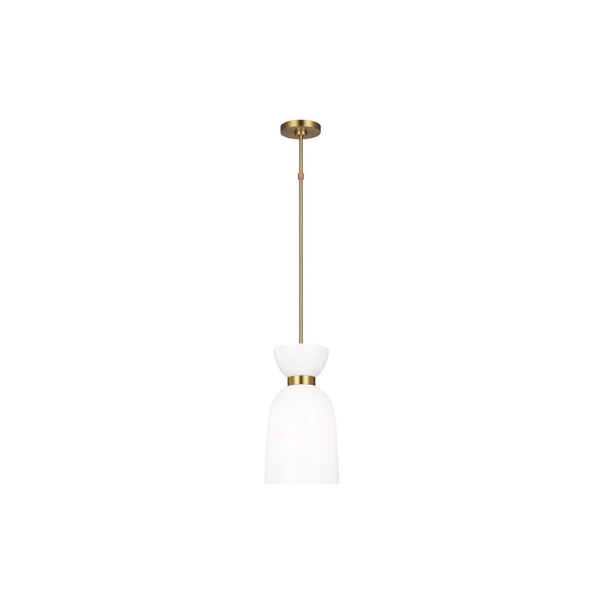Visual Comfort Studio Canada - KSP1031BBSMG - One Light Pendant - Londyn - Burnished Brass with Milk White Glass