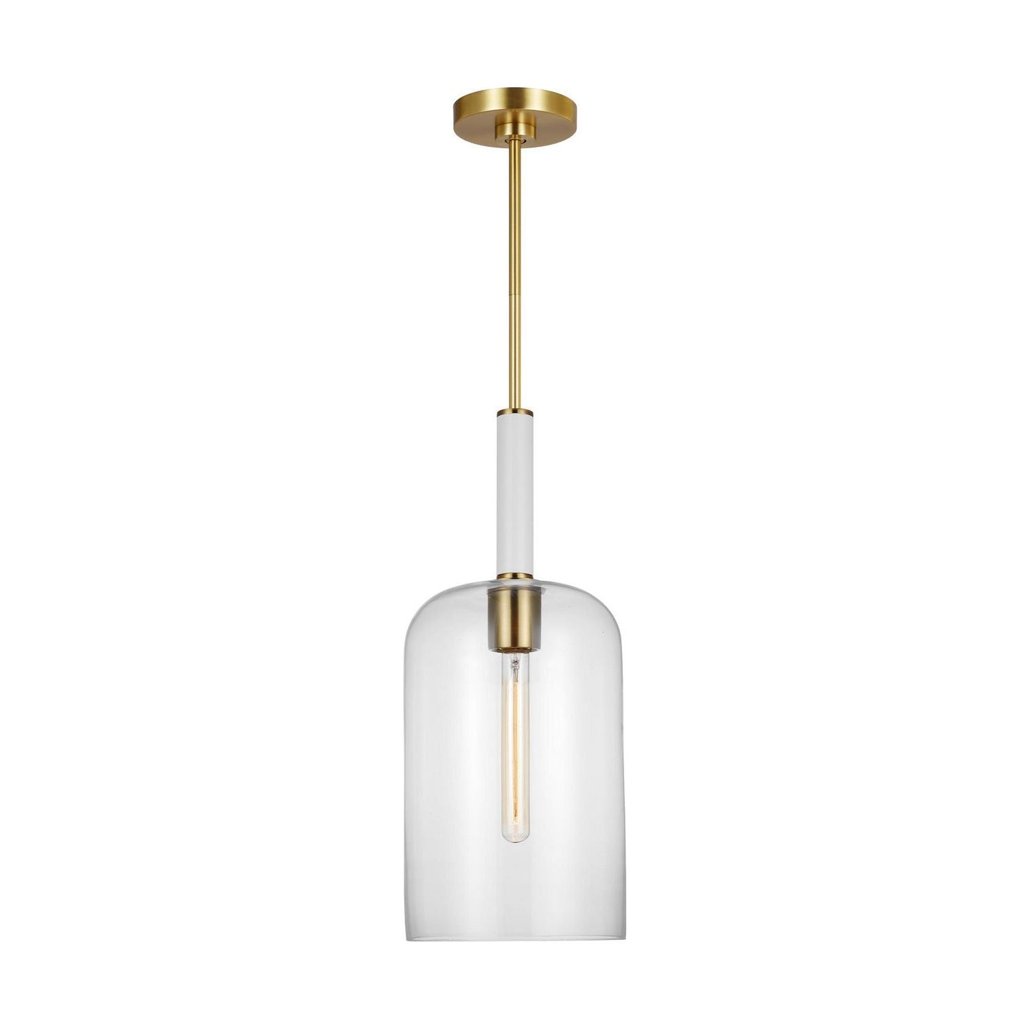 Visual Comfort Studio Canada - KSP1051BBSGW - One Light Pendant - Monroe - Burnished Brass