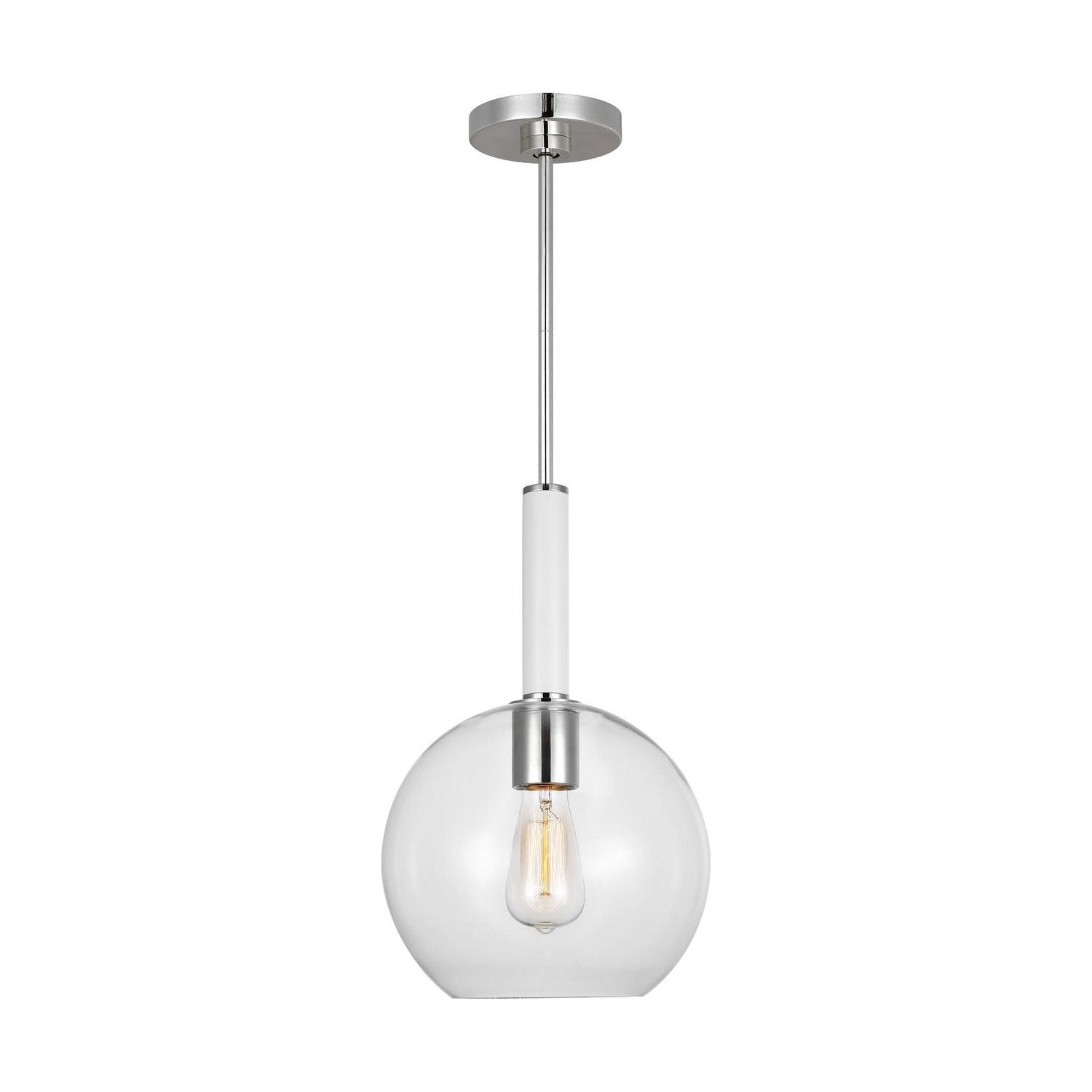 Visual Comfort Studio Canada - KSP1061PNGW - One Light Pendant - Monroe - Polished Nickel