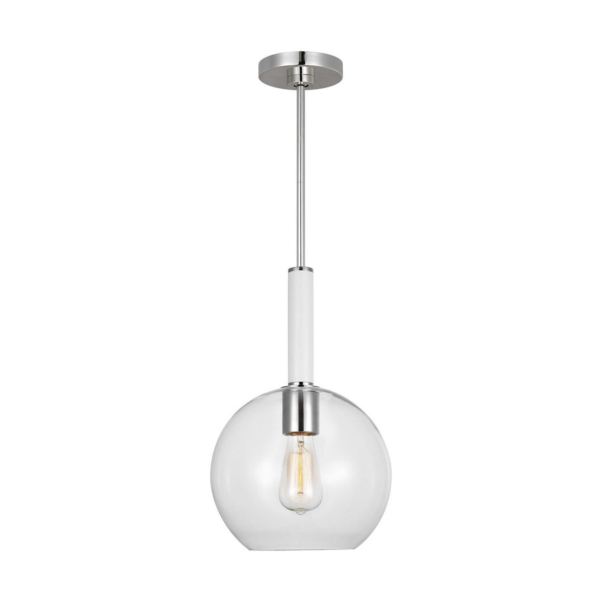 Visual Comfort Studio Canada - KSP1061PNGW - One Light Pendant - Monroe - Polished Nickel