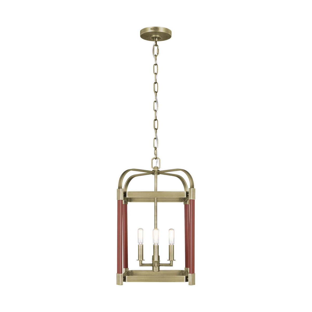 Visual Comfort Studio Canada - LC1134TWB - Four Light Lantern - Hadley - Time Worn Brass