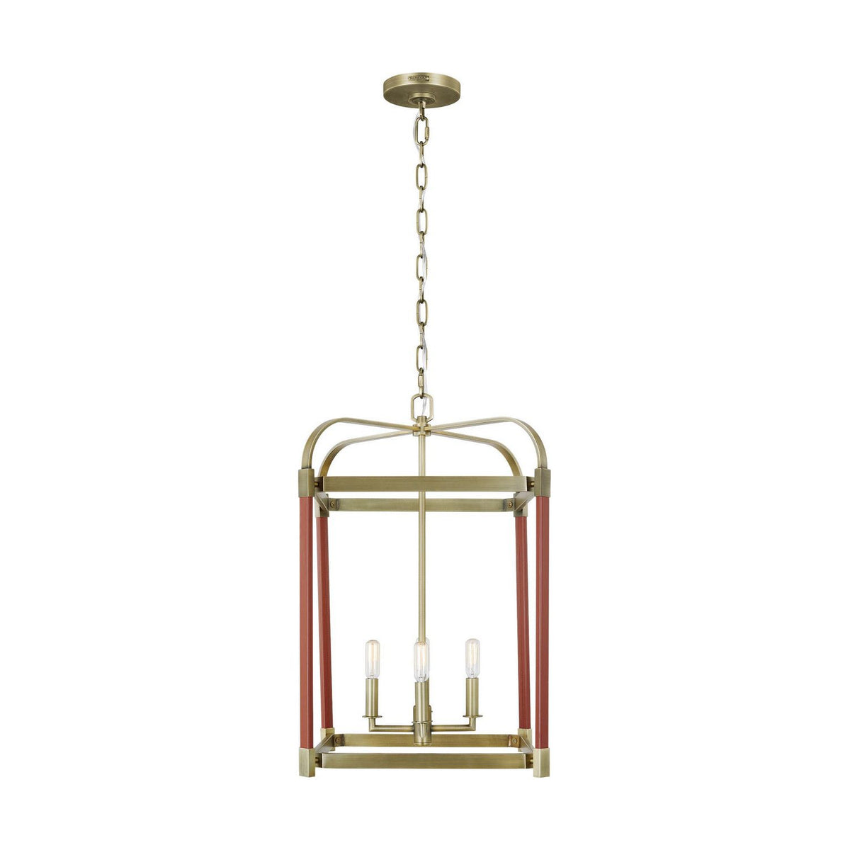 Visual Comfort Studio Canada - LC1144TWB - Four Light Lantern - Hadley - Time Worn Brass