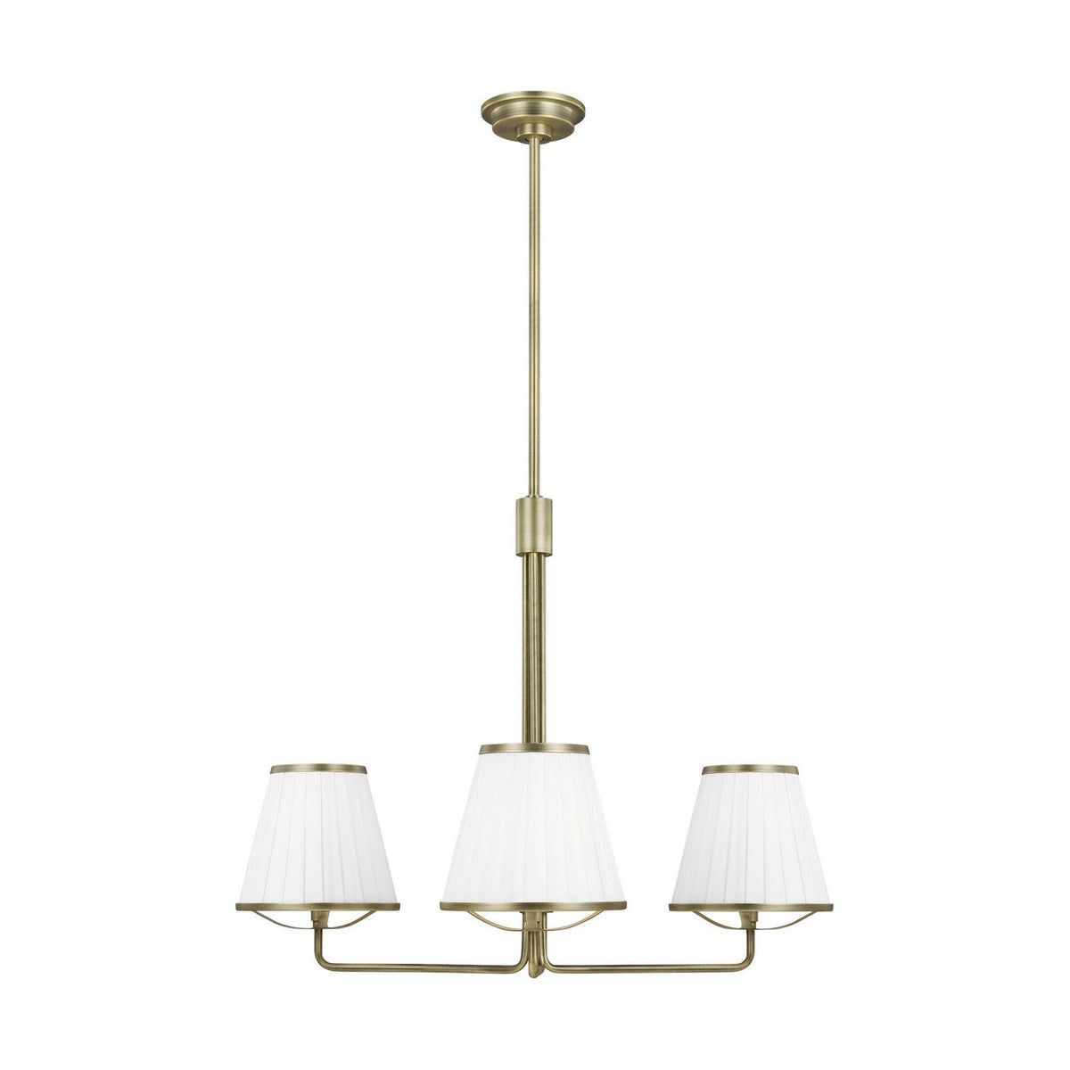 Visual Comfort Studio Canada - LC1173TWB - Three Light Chandelier - Esther - Time Worn Brass