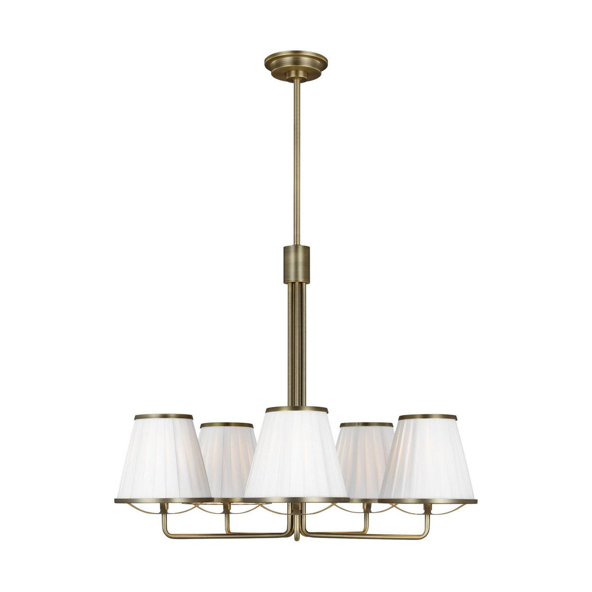 Visual Comfort Studio Canada - LC1185TWB - Five Light Chandelier - Esther - Time Worn Brass