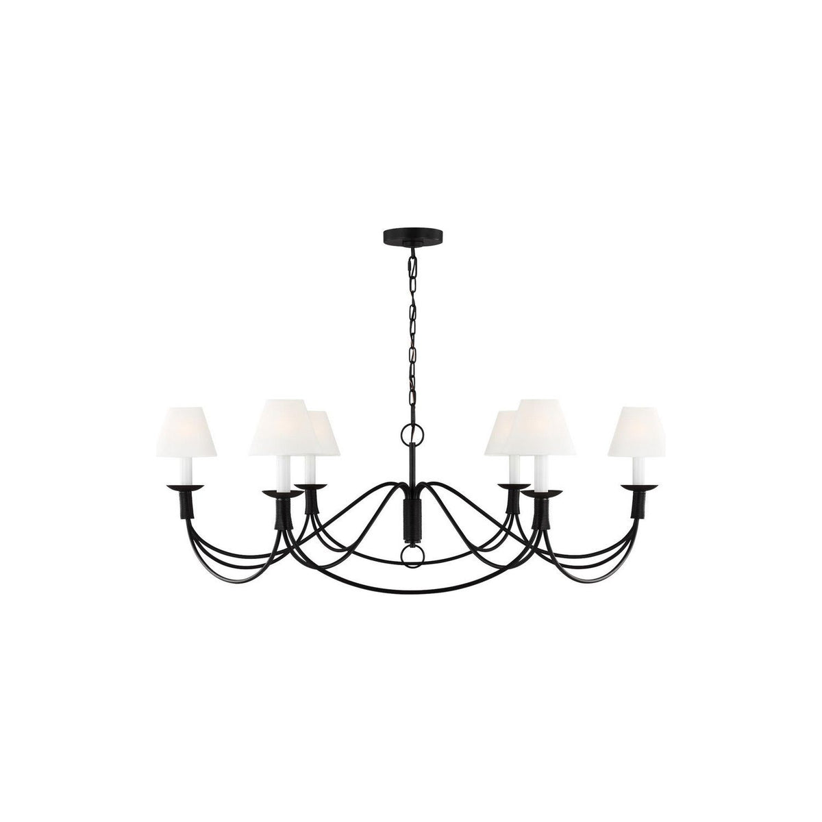 Visual Comfort Studio Canada - LC1196AI - Six Light Chandelier - Sullivan - Aged Iron