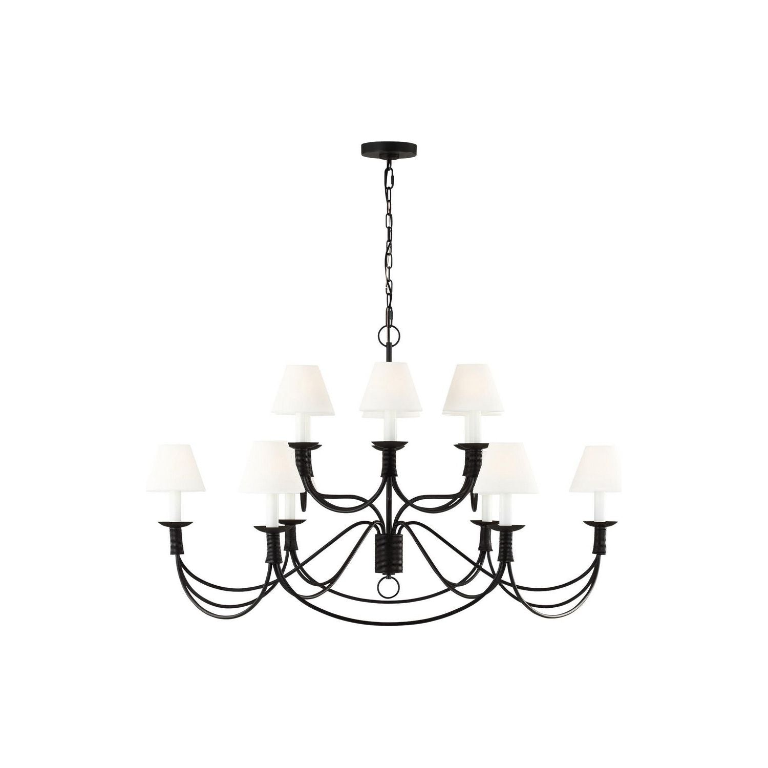 Visual Comfort Studio Canada - LC12012AI - 12 Light Chandelier - Sullivan - Aged Iron