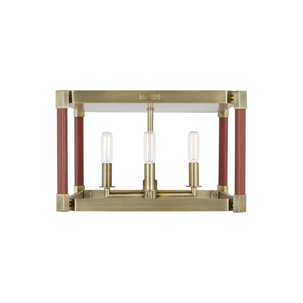 Visual Comfort Studio Canada - LF1034TWB - Four Light Flush Mount - Hadley - Time Worn Brass