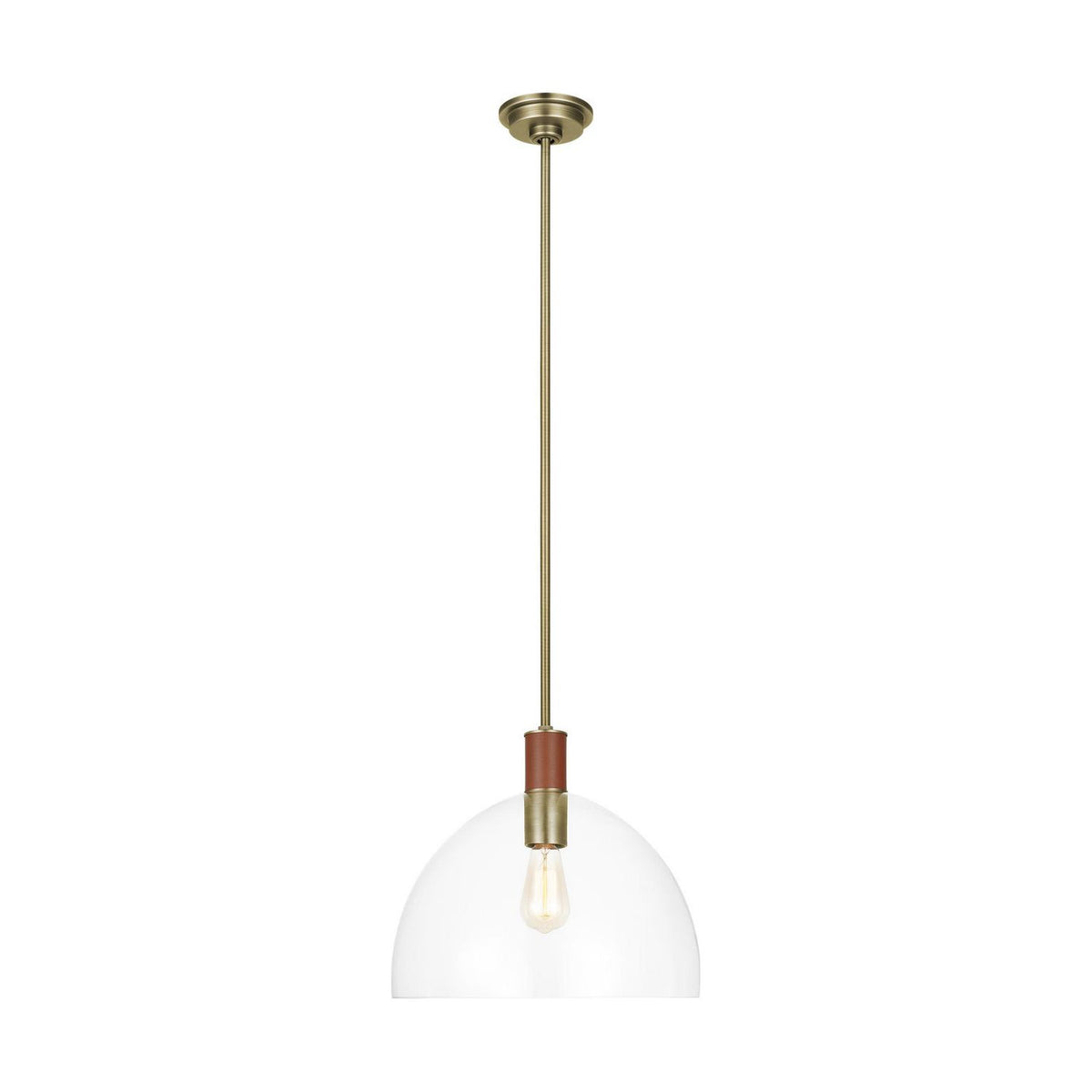 Visual Comfort Studio Canada - LP1061TWBCG - One Light Pendant - Hadley - Time Worn Brass