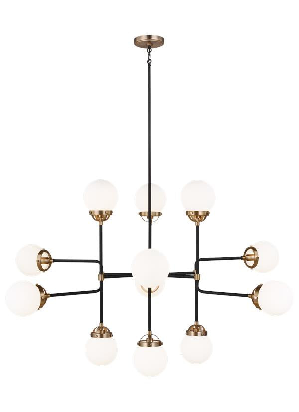 Visual Comfort Studio Canada - 3187912-848 - 12 Light Chandelier - Cafe - Satin Brass