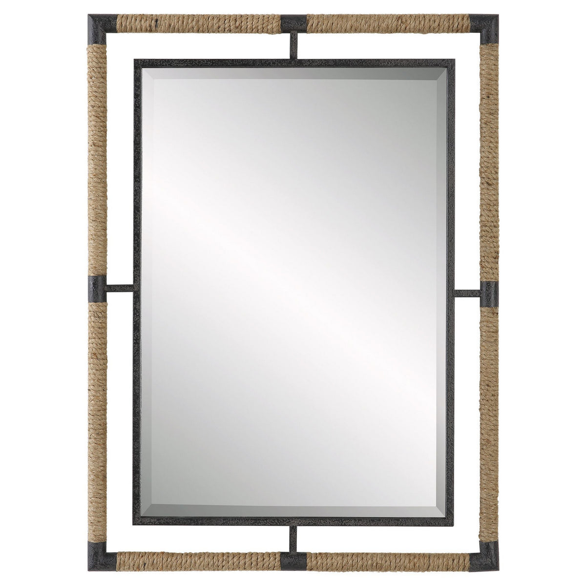 Uttermost - 09769 - Mirror - Melville - Textured Rust Black