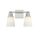 Meridian M80054BN Two Light Bathroom Vanity Light in Brushed Nickel