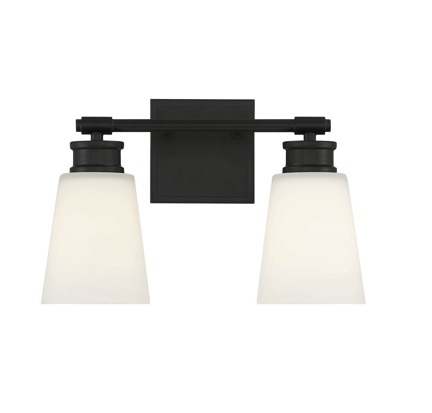 Meridian M80054MBK Two Light Bathroom Vanity Light in Matte Black