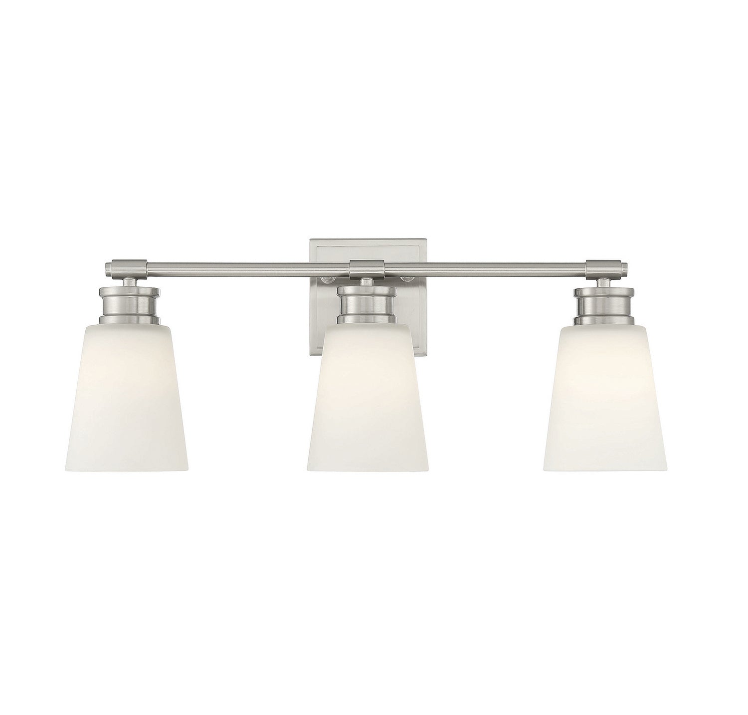 Meridian M80055BN Three Light Bathroom Vanity Light in Brushed Nickel