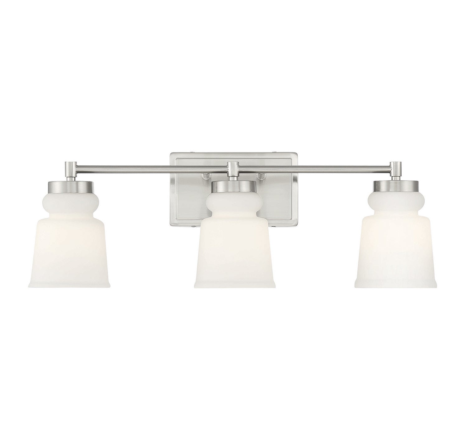 Meridian M80058BN Three Light Bathroom Vanity Light in Brushed Nickel