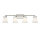 Meridian M80059BN Four Light Bathroom Vanity Light in Brushed Nickel