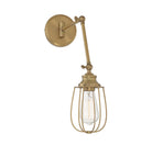 Lumière Meridian M90022NB Une seule Murale en laiton naturel