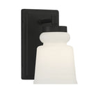 Meridian M90073MBK One Light Wall Sconce in Matte Black