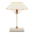 Currey and Company - 6000-0702 - One Light Table Lamp - Daphne - Ivory/Antique Brass/Gold