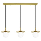 Eglo Canada - 39953A - Three Light Suspension - Arenales - Brushed Brass