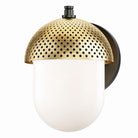 Maxim Lighting 30182WTBKGLD Perf Outdoor Outdoor Wall Sconce in Black / Gold